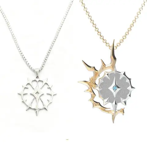 Game Honkai: Star Rail Khaslana Phainon Cosplay Necklace Metal Choker Golden Clavicle Chain Hip Hop Adult Unisex Party Props