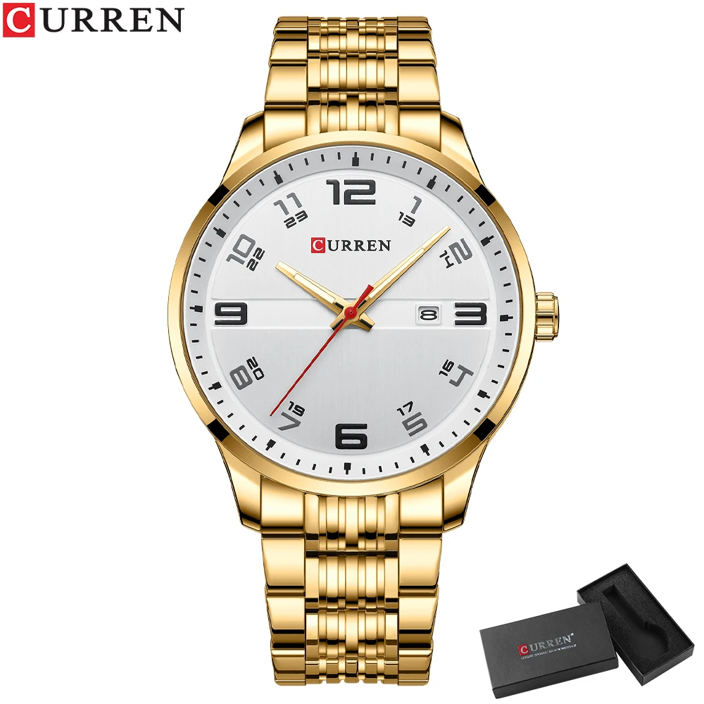 Top Luxus Marke CURREN Männer Mode Casual Business Uhren männer Quarzuhr Männliche edelstahl Armband Armbanduhr Relogio