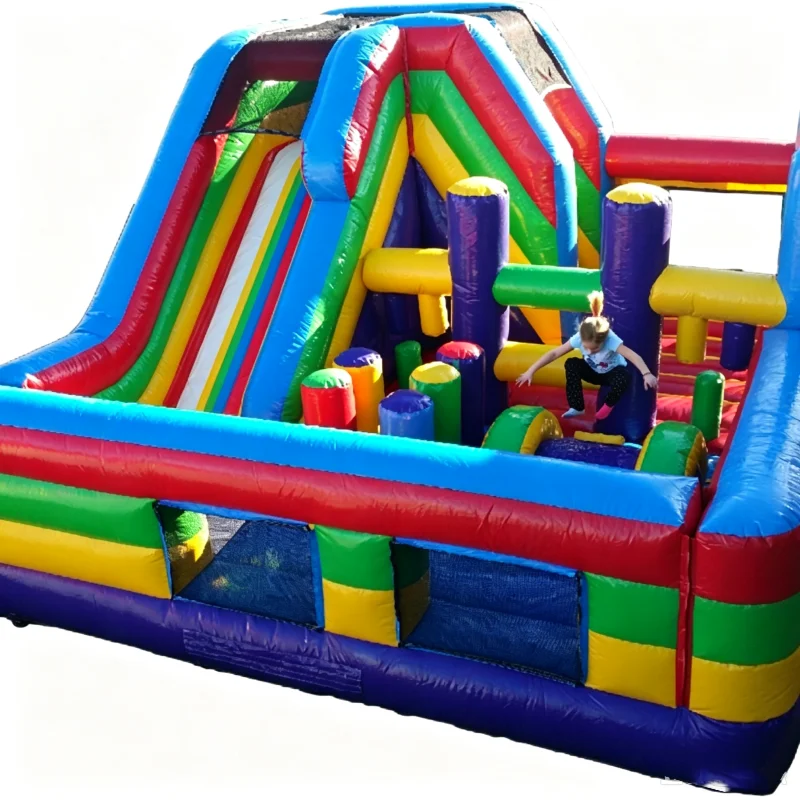 Challenge Obstacle Combo  Slide Bounce House Commercial Use
