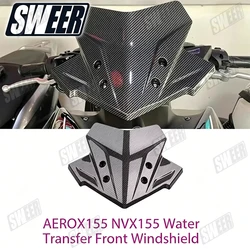 Motorcycle Windshield Carbon Fiber Guard Suitable For Yamaha AEROX155 NVX155 Front Windshield Modified Accessories ﻿