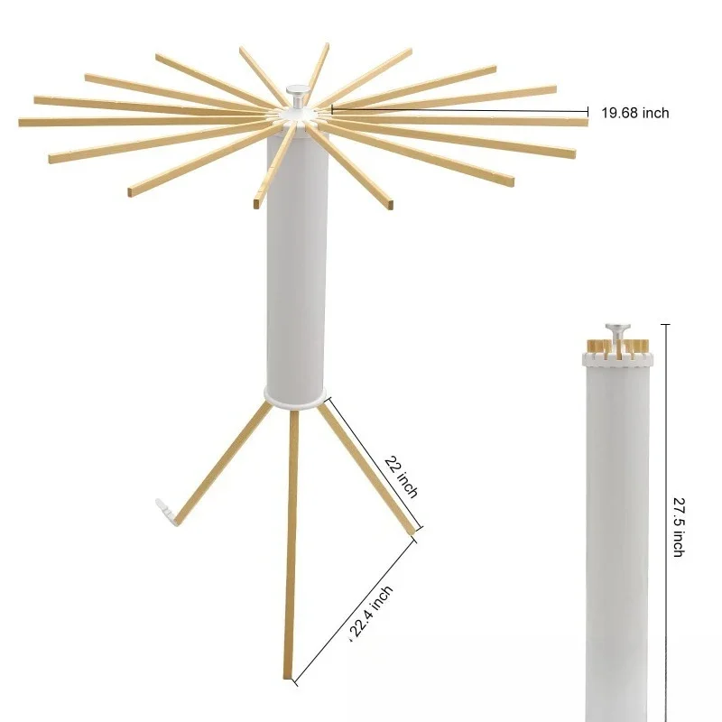 Clothes drying rack Wooden Laundry drying rack saves space