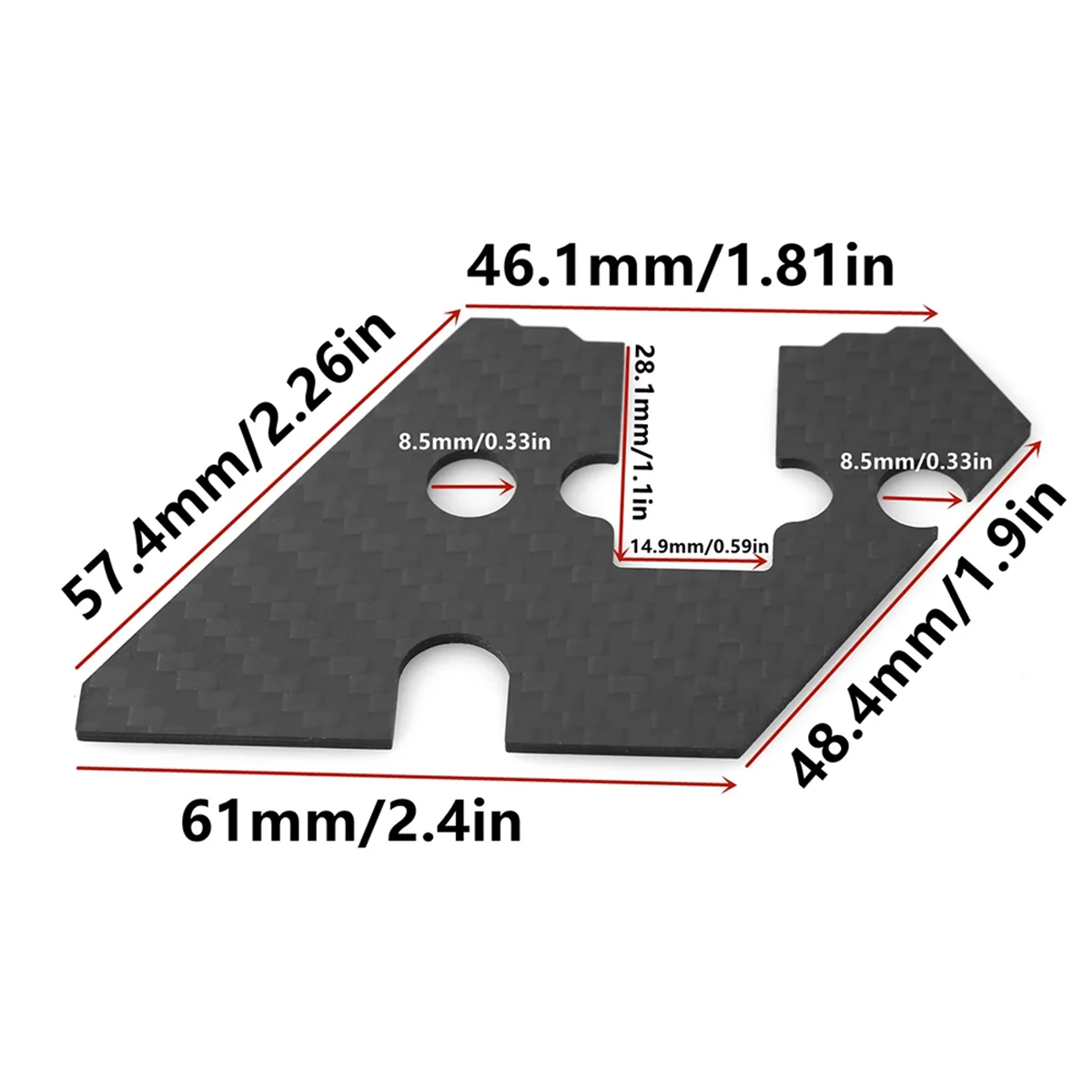 For TT02 Steering Group Anti-Sand Cover Carbon Fiber Board Anti Dust Cover for 1/10 RC Car Accessories