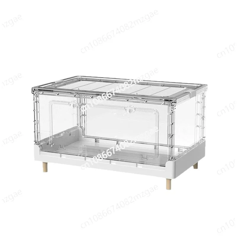 Hamster Cage 70cm Acrylic Transparent Foldable Guinea Pig Cage Landscape Indoor Cage with Disassembled Roof Top for Small Pets