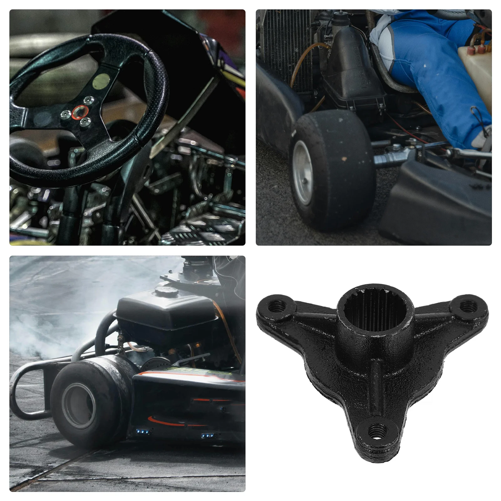 

2Pcs Rear Wheel Axle Hub 23T Spline for Atv Go Kart Rear Axle Hub Replacement Reliable Off-Road Connection Easy Install