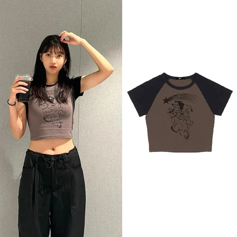 

Kpop Idol Outfits Cute Crop Tops Dancer Outfit Music Festival Clothing Hip Hop Clothes Stage Costume Jazz Dancewear JL5002