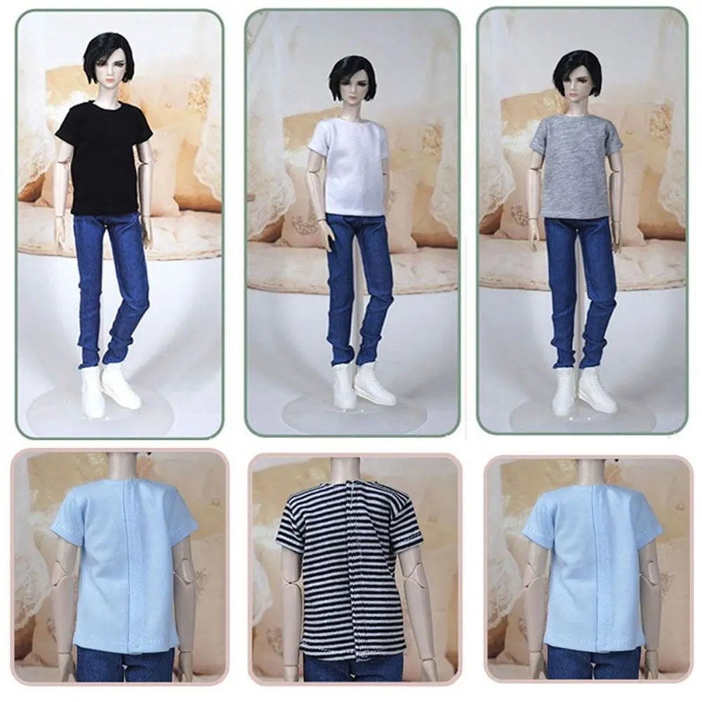 5 Styles for 1/6 Doll Accessories Fashion Men T-Shirt Male Clothes Doll Clothes Kids DIY Toys