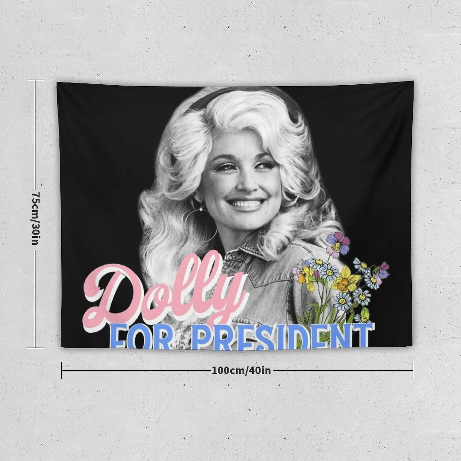 New Dolly Parton for President Tapestry Wall Tapestries Decoration For Home