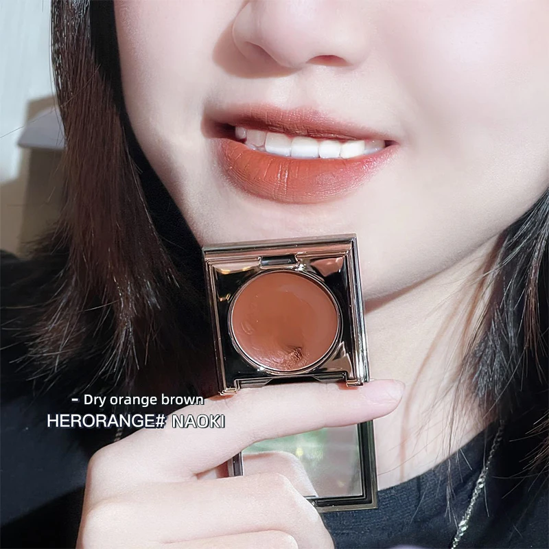 HERORANGE Lip Mud Matte Lipstick Waterproof Sweat Proof Non-Stick Cup Blush Cream Mini Eyeshadow Palette Women'S Facial Makeup