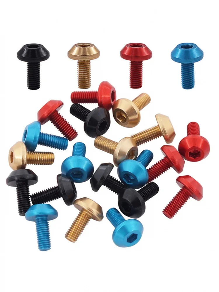 AliExpress NONE 4 Pcs Bicycle Water Bottle Cage Bolts – Aluminum M5 Screws for MTB & Road Bike Kettle Holder – Cycling Accessories