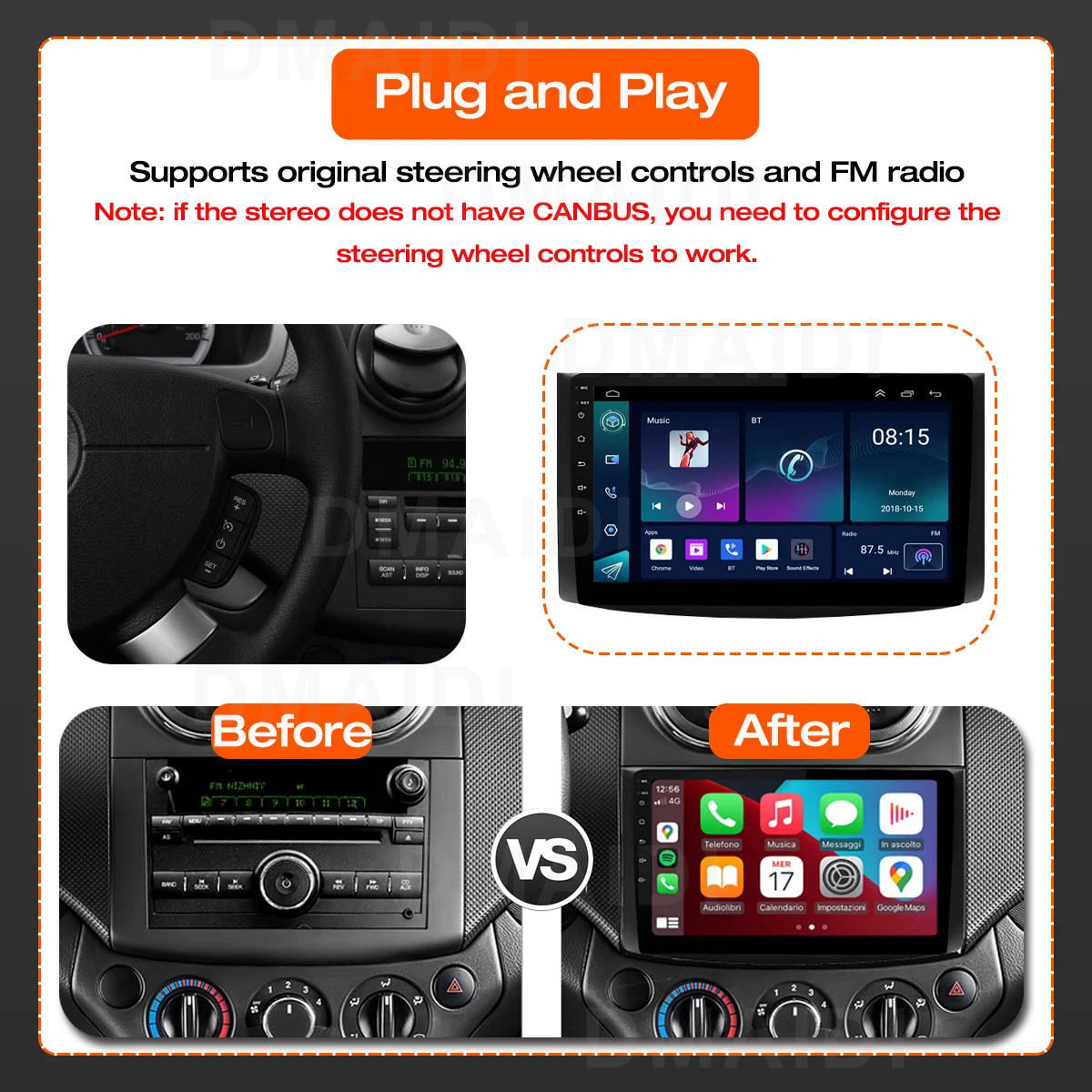 Android 10 2G+32G For Chevrolet AVEO T250 2006 - 2012 Car Radio Stereo 2 Din android Auto Multimedia Carplay GPS WIFI 1024*600 P