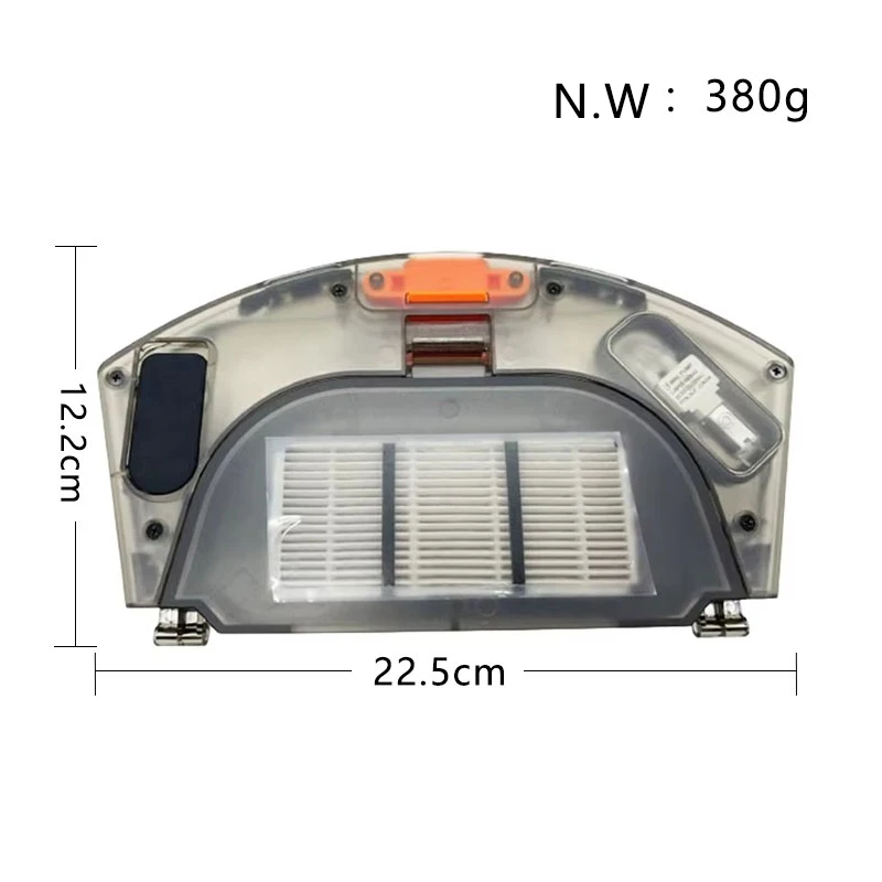 2-in-1-Wassertank-Staubbox mit Hepa-Filter-Zubehör für Xiaomi Mijia Viomi S9 Lydsto R1 Roboter-Staubsauger Ersatzteile
