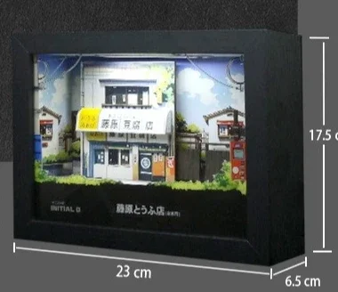 Initial text D integrated scene lighting plate photo frame three-dimensional painting simulation model