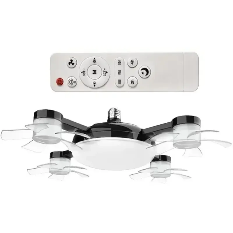 【BRAND NEW】Drone Design Fan Light 2-In-1 Ceiling Fan 60W With Remote Control For Living Room For Entrance Hall Family Corridor