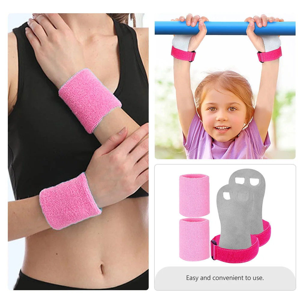 Gymnastics Grips Palm Lifting Wrist Kids Wristbands Barbell Protector Weightlifting Hand Equipment Girls Supplies Guards Straps