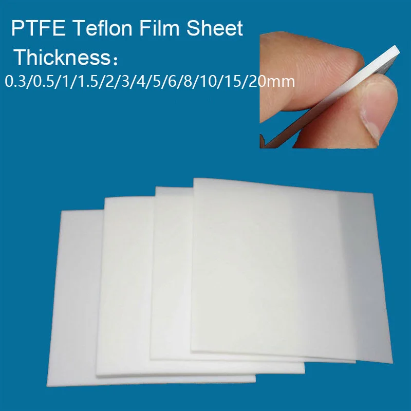 Imagem -06 - Folha de Filme de Ptfe Resistente a Altas Temperaturas Resistente à Corrosão Espessura 0.3 mm 0.5 mm mm 1.5 mm mm mm mm mm mm Milímetros 10 Milímetros 15 Milímetros 20 Milímetros