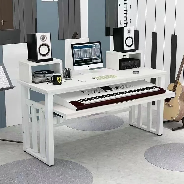 Hooqu Лидер продаж орех/дуб новый многофункциональный студийный стол современный простой стол с клавиатурой