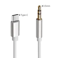 USB Type C to 3.5 MM Jack AUX Cable DAC Type-C Audio Kabel for Car Speaker Headphone Tipo C Auxiliary Adapter Cable Converter