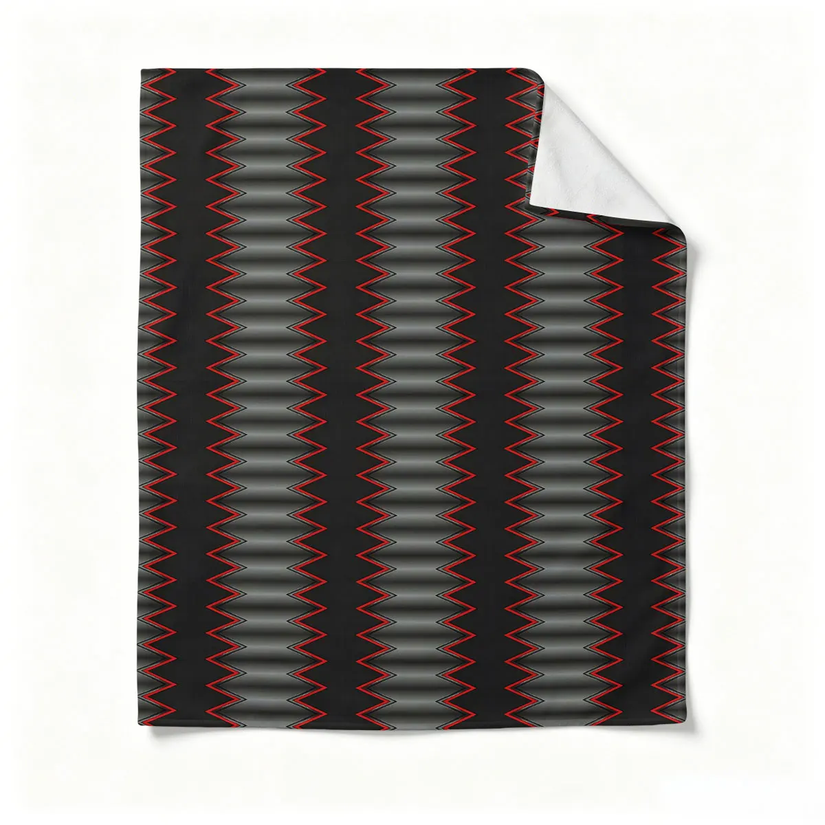 Red Zigzag Beach Towel Cartoon Quick Dry Microfiber Bath Towel for Swimming Surfing Camping Unisex Holiday