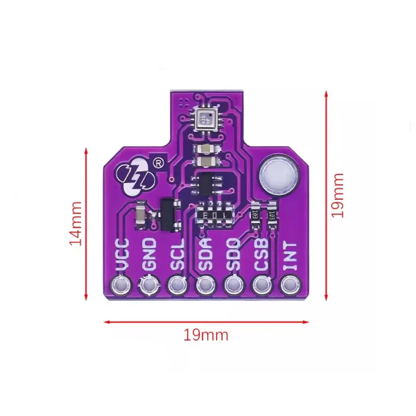 BMP390L Digital Atmospheric Pressure Sensor Module Compatible Replacement for BMP388 BME280 Low Power Consumption