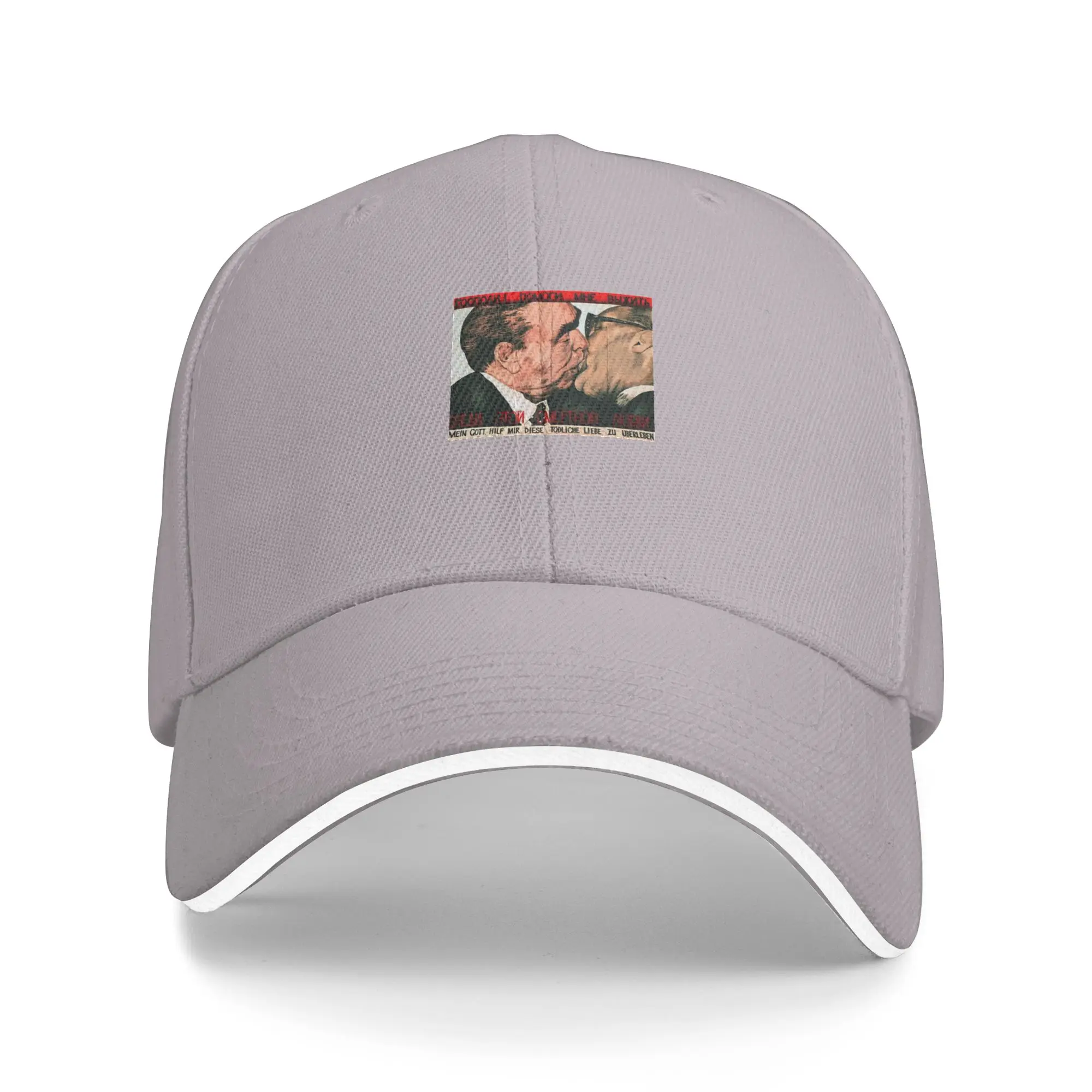 Hot Sale Fraternal Kiss Baseball Cap  Portable Men's Hats  Airport Travel Men's Hats