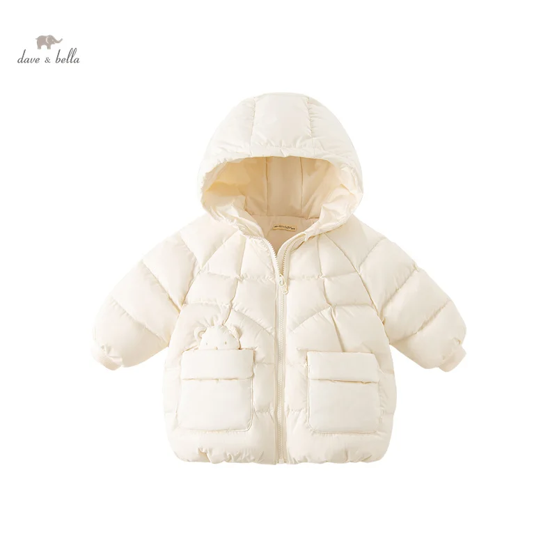 Dave Bella Children Girls Boys Down Jacket 2023 Winter New Fashion Casual Waterproof Coat Padding Outerwear Cute Warm DB4237659