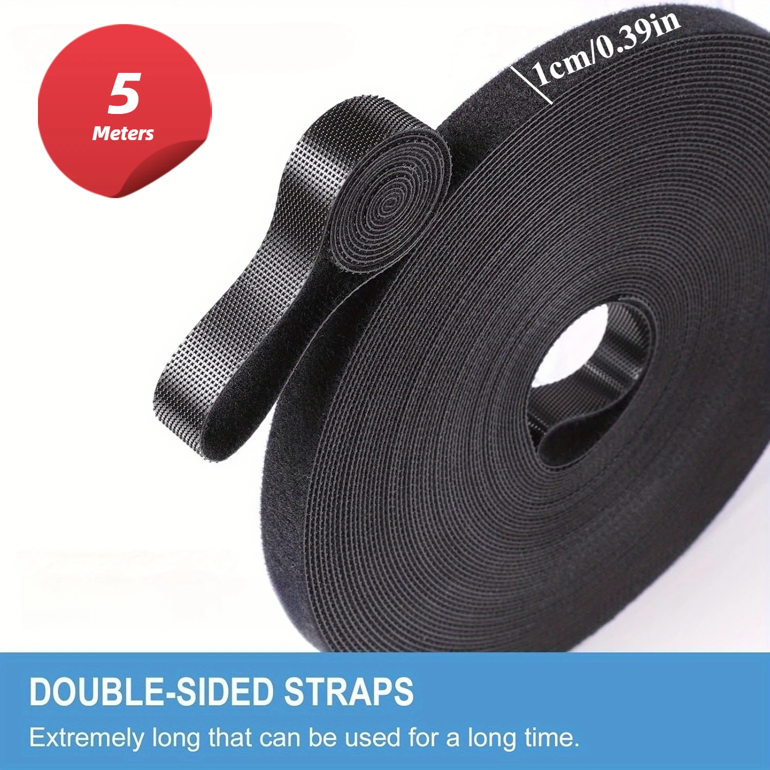 Binding Velcro zip ties, nylon zip ties for data cable storage, multifunctional wrapping straps for securing homes and offices