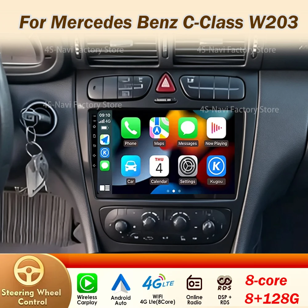 Car-Radio-Android-For-Mercedes-Benz-C-Class-W203-C200-C320-C350-CLK-W209-2002---2005-Car-Multimedia-video-Player--No-2din-DVD