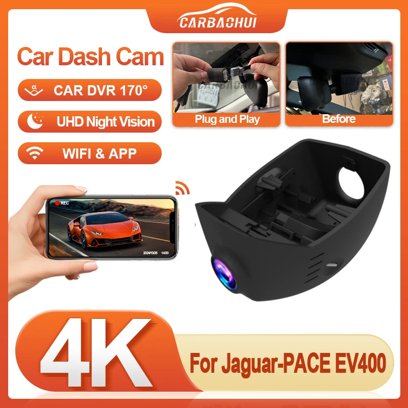 

Видеорегистратор Plug and play для Jaguar I-PACE EV400 HSE 2019 2020, автомобильный видеорегистратор, видеорегистратор, видеорегистратор, высокое качество 4K 2160P