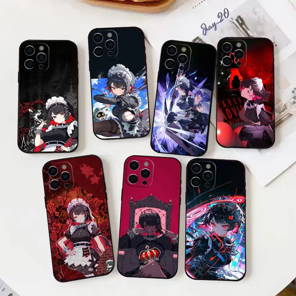 

Ellen Joe Zenless Zone Zero Phone Case For iPhone 17,16,15,14,13,12,11 Plus,Pro Max,XS,Soft Silicone Black Cover