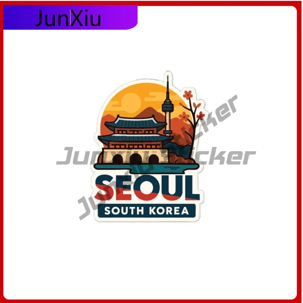 

Seoul South Korea City Sticker Vinyl Decal Exterior Accessories Laptop Rv Window Motorcycle Camper Windows Decoration Funny Rv