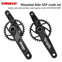 TANKE MTB Crankset 170mm Mountain Bike Crank Narrow Wide Chainring 1x chainring 32/34/36/38T Bicycle Crankset Sprocket For GXP