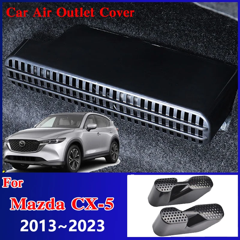 For Mazda CX-5 KF 2023 Accessories KE 2013~2022 Car Air Outlet Cover Under Anti-Clogging Anti-Dust Seat Dust Decoration Stickers