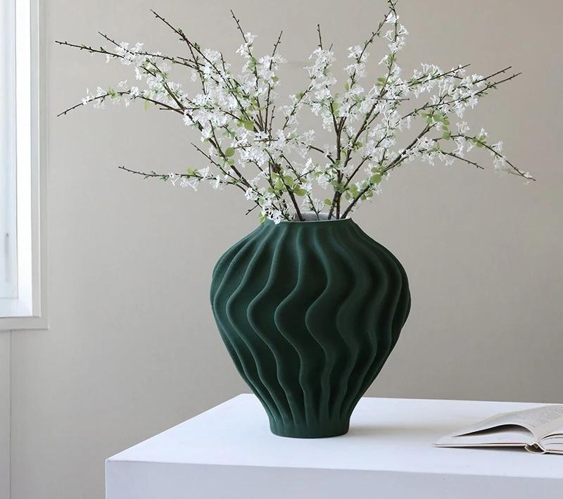 

Ceramic vase ornament living room flower arrangement Jingdezhen porcelain high end dried flower retro