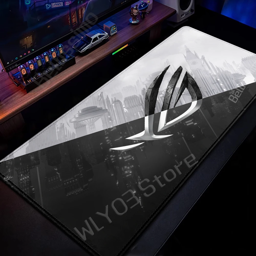 XXL Asus Mouse Pad Black ROG Mousepad Large Lock Edge Creative Game Playpad Computer Gaming Keyboard Tablemat Office Accessories