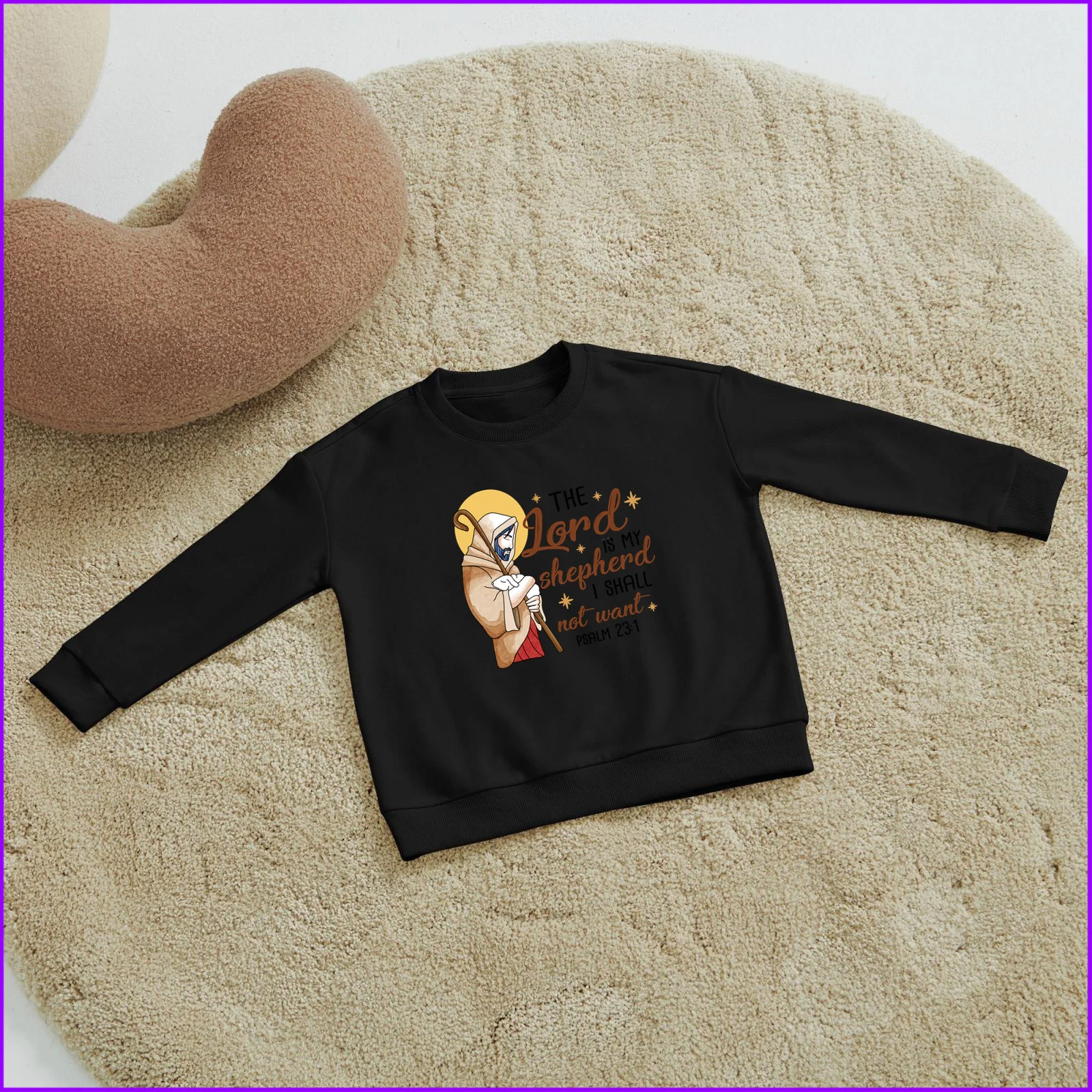 The Lord Is My Shepherd I Shall Not Want Sja571 Kids Boys Girls Hoodies Sweatshirts Nightmare Wednesday Outerwear Sweaters Winte