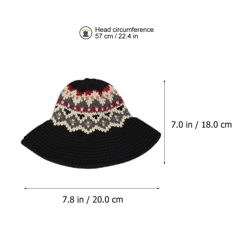 

Wool Cap Weave Hat Warm Knitted Woman Woolen Outdoor Knitting Women Wearing Beanie Stylish Hats for