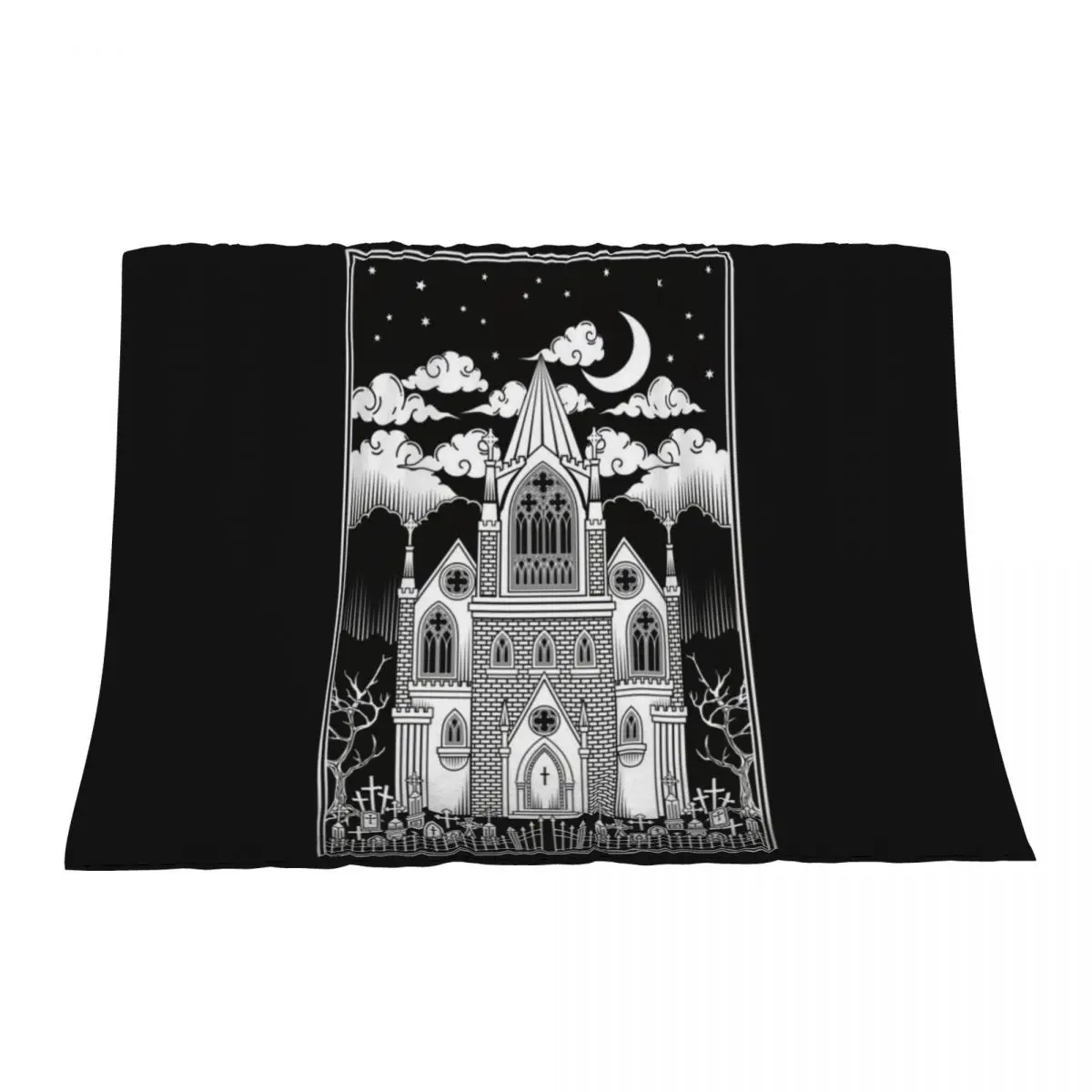 

Gothic Cathedral Throw Blanket Kid'S Thin Comforter Blankets