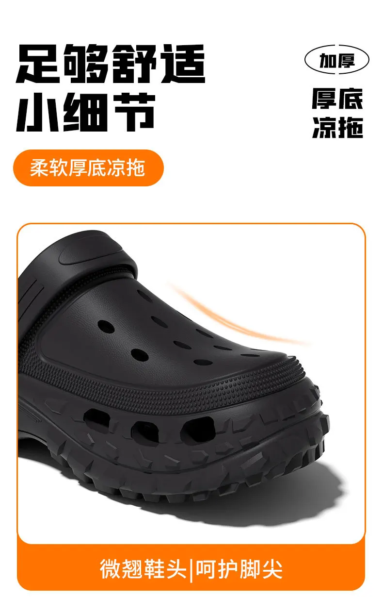 Sommerliche Damen-Plateausandalen 2026 mit geschlossener Zehenpartie, rutschfeste Strandsandalen, leichte, weiche Sohle für Zuhause, bequeme Sandalias – Detail 9