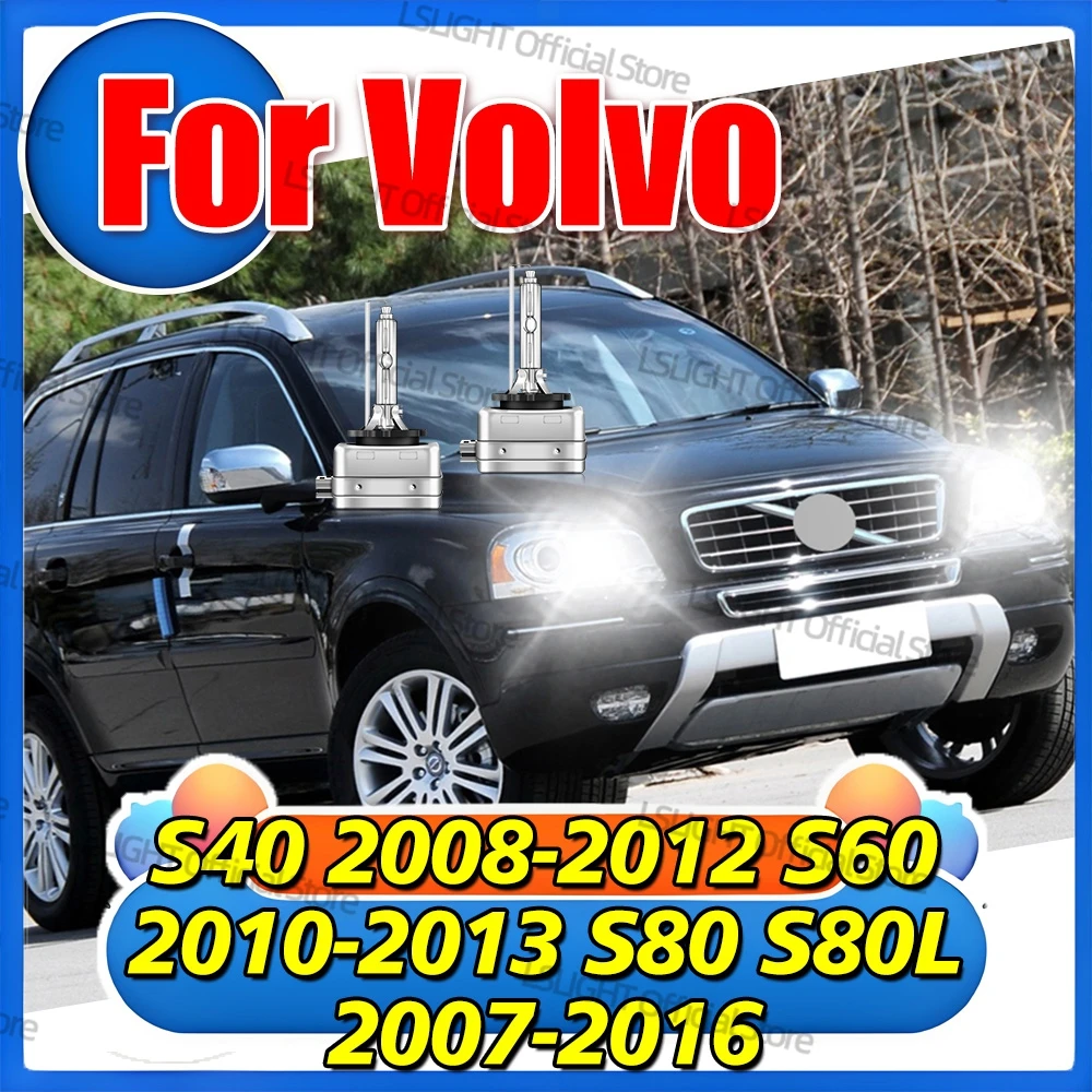 

2x HID Xenon Head Lamps 6000K 8000K 10000K D1 D1S For Volvo S40 2008-2012 S60 2010-2013 S80 S80L 2007-2016 Headlights Plug&Play