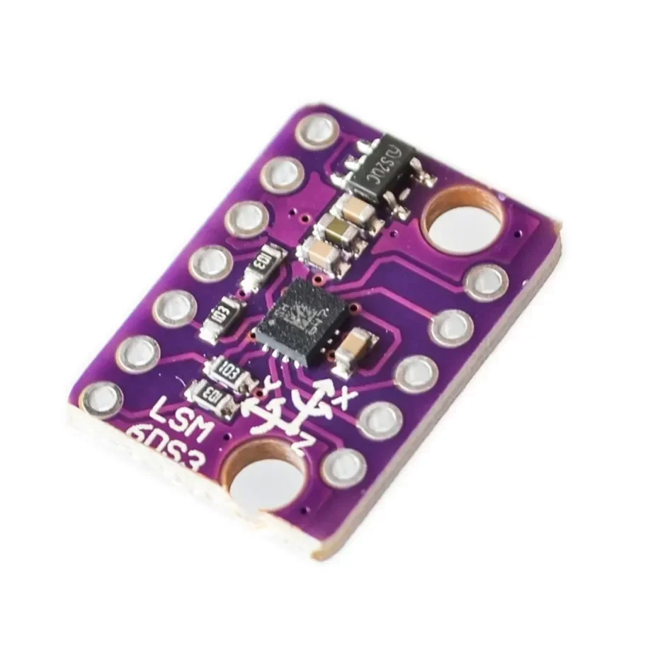 GY-LSM6DS3 LSM6DS3 Accelerometer Gyro Embedded Digital Temperature Sensor Module SPI IIC I2C Interface Module 8kb FIFO Buffer 5V