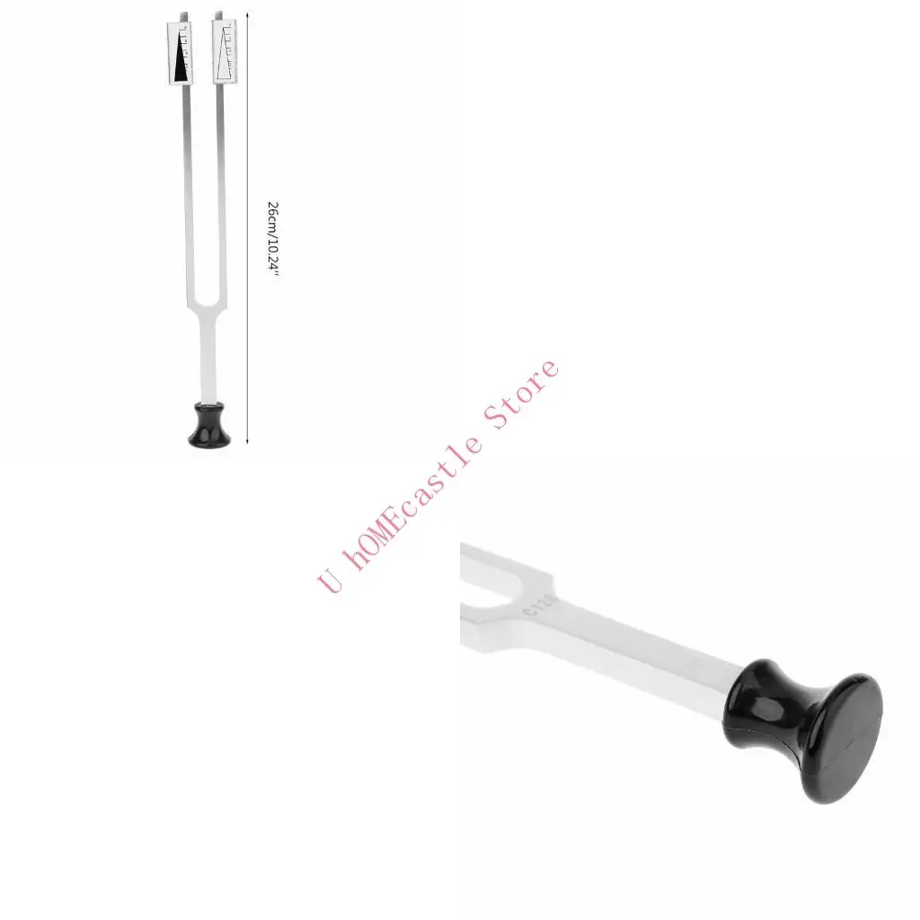 63HF Aluminum Tuning Fork Hammer Ball Diagnostic C64Hz and C128hz for Toxic Damage Impact-resistant Durable