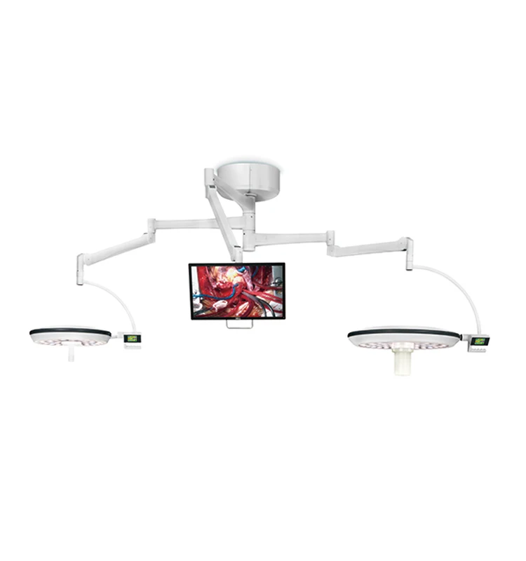 BR-700/700- TV (3 Arms) Light Surgical Exam Hospital Medical Mobile Theater Room Ceiling Dental Operating Lamp With Video Camera