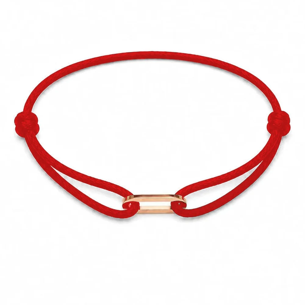 Zalman Einfaches Rundes Ovales Schnallen-Armband Geflochtenes Verstellbares DIY Buntes Seil-Armband für Damen und Herren Edelstahl-Schmuck
