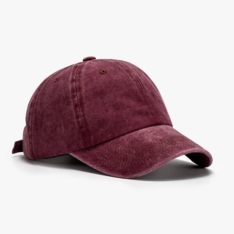 Czapka damska męska wyprana bawełniana czapka baseballowa Unisex na co dzień regulowane czapki Outdoor Trucker czapki z prostym daszkiem czapka z