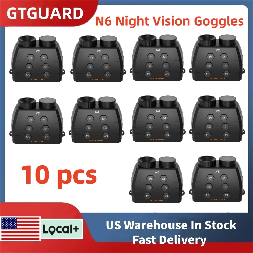 

10PCS GTGUARD N6 Night Vision Binoculars 5X Digital Zoom Day/Night Use Telescope Long Battery Life IR LED 7level Adjustable Brightness