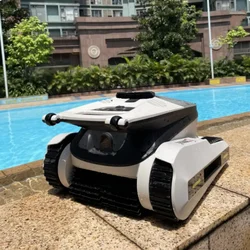 Automatic Pool Vacuum Cleaning Robot Intelligent Wireless Pool Robot Cleaner for Swimming Fish Pool