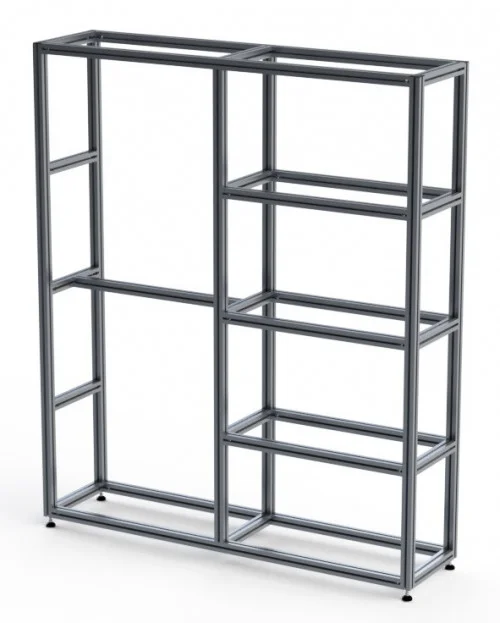 

3030 4040 aluminum profile clothes rack 40*40 T slot silver /black anodizing display rack aluminum profile framework