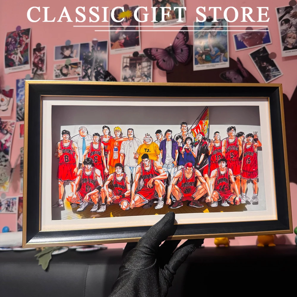 Peinture artistique 3D faite à la main, dessin animé Slam Dunk Sakuragi Hanamichi, collection d'images, ornements, décoration pour Fans, affichage cadeau