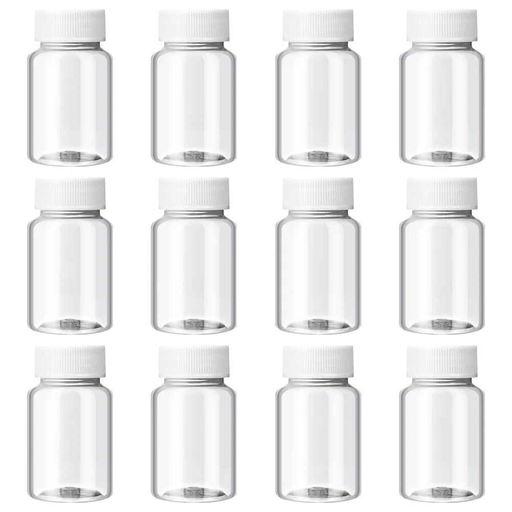 

12 Pcs Refillable Bottle (100ml) 12pcs Milk Container Beverage Juice Bottles Storage Yogurt Plastic Drink