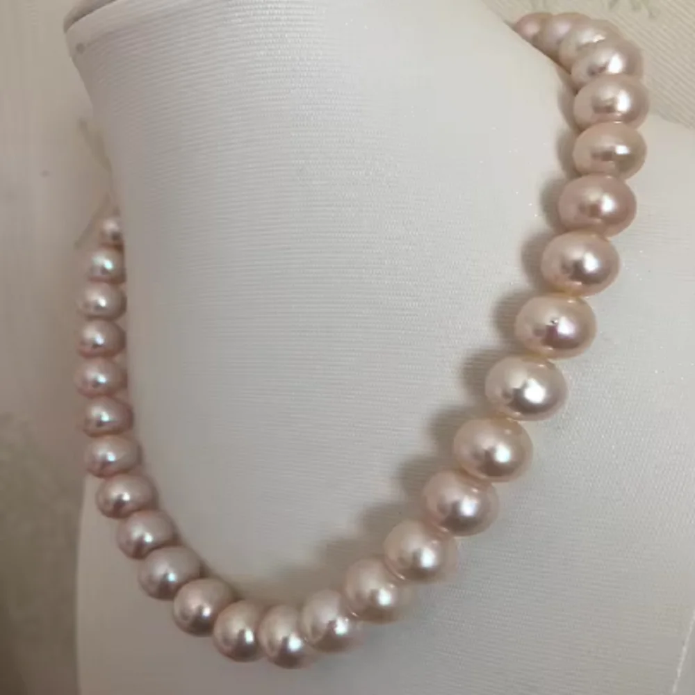 

Beautiful Japanese Pearl Necklace AAAA10-11mm Round Pearl Necklace 925s16/18/20/22/24 inch